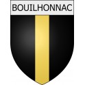 Pegatinas escudo de armas de Belcaire adhesivo de la etiqueta engomada
