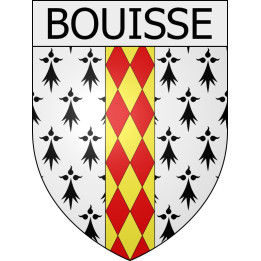 Bouisse 11 ville Stickers blason autocollant adhésif