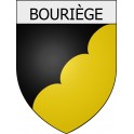 Pegatinas escudo de armas de Belcaire adhesivo de la etiqueta engomada