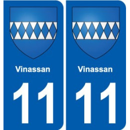 11 Vinassan wappen der stadt aufkleber typenschild aufkleber