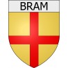Bram 11 ville Stickers blason autocollant adhésif