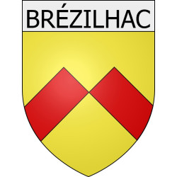 Brézilhac 11 ville Stickers blason autocollant adhésif