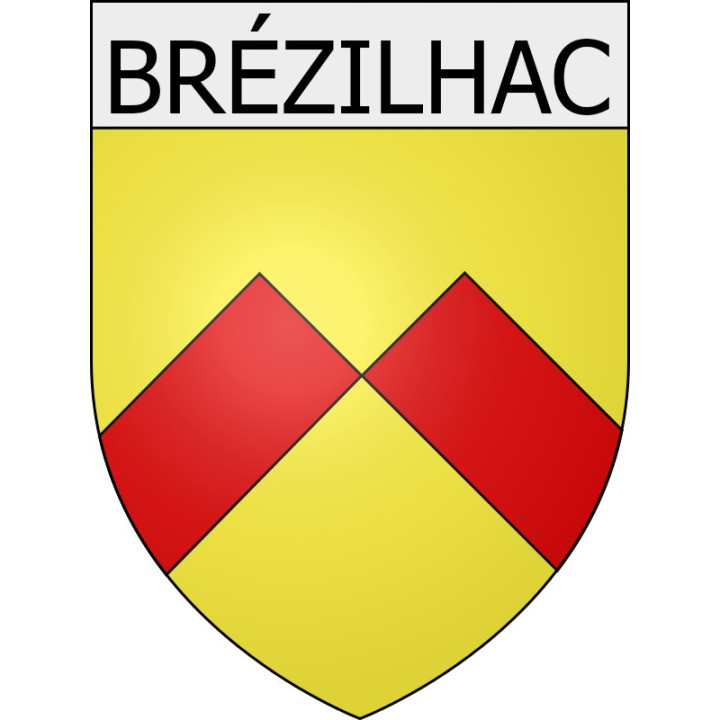 Brézilhac 11 ville Stickers blason autocollant adhésif