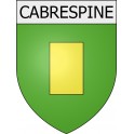 Cabrespine 11 ville Stickers blason autocollant adhésif