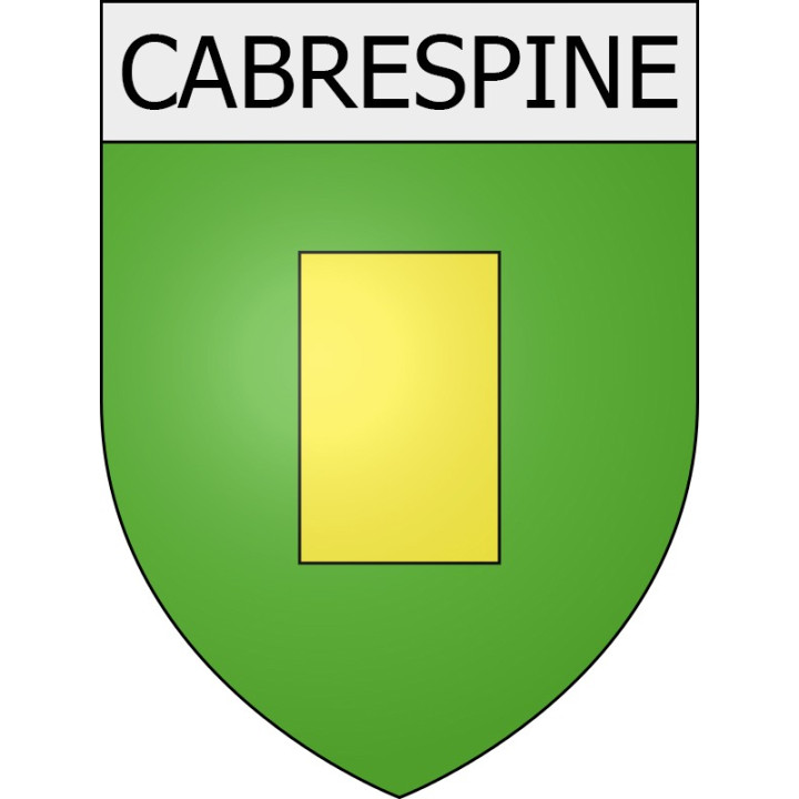 Cabrespine 11 ville Stickers blason autocollant adhésif