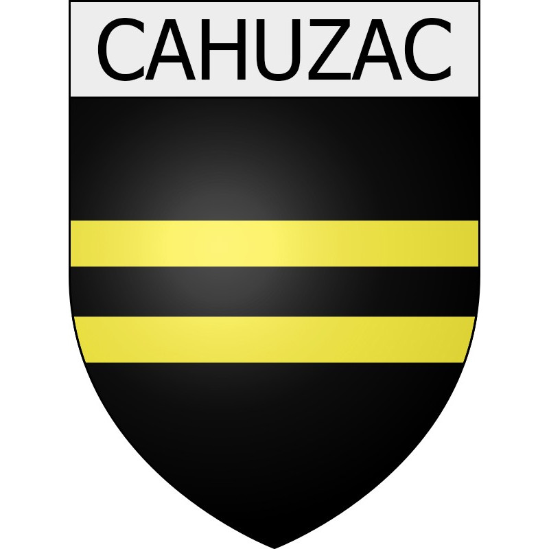 Cahuzac 11 ville Stickers blason autocollant adhésif