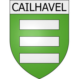 Cailhavel 11 ville Stickers blason autocollant adhésif