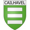 Cailhavel 11 ville Stickers blason autocollant adhésif