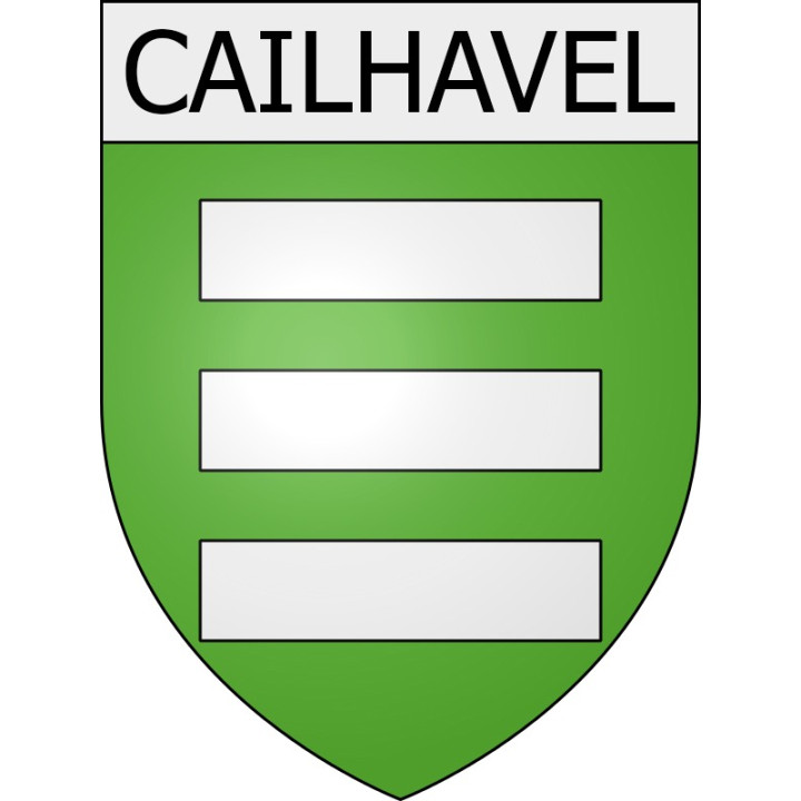 Cailhavel 11 ville Stickers blason autocollant adhésif