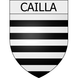 Cailla 11 ville Stickers blason autocollant adhésif