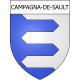Pegatinas escudo de armas de Belcaire adhesivo de la etiqueta engomada