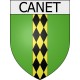 Canet 11 ville Stickers blason autocollant adhésif