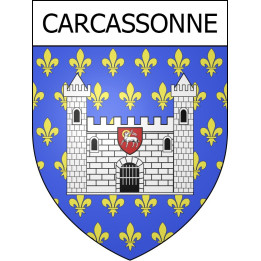 Carcassonne 11 ville Stickers blason autocollant adhésif