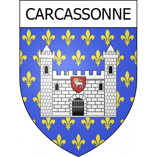 Carcassonne 11 ville Stickers blason autocollant adhésif