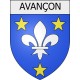 Pegatinas escudo de armas de Auvillers-les-Forges adhesivo de la etiqueta engomada