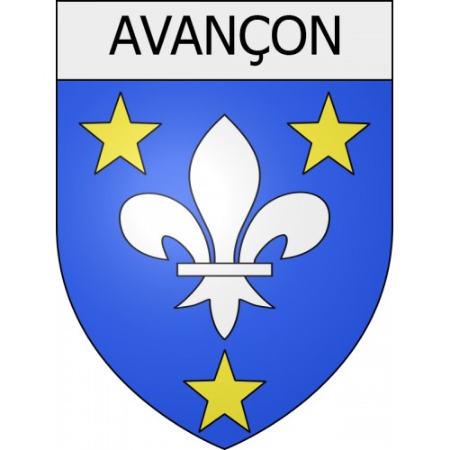 Adesivi stemma Auvillers-les-Forges adesivo