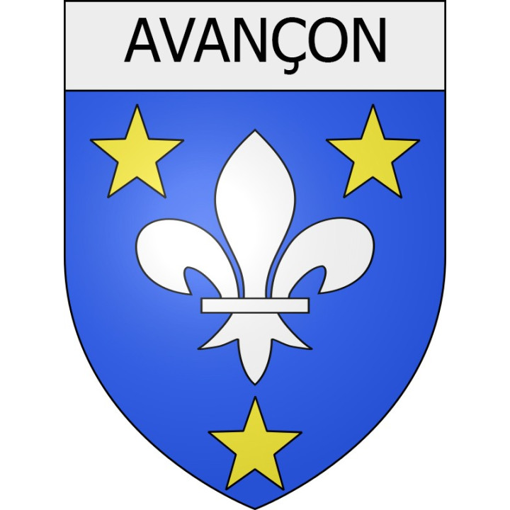 avançon 08 ville Stickers blason autocollant adhésif