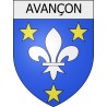 avançon 08 ville Stickers blason autocollant adhésif