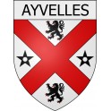 Auvillers-les-Forges 08 ville Stickers blason autocollant adhésif