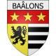 baâlons 08 ville Stickers blason autocollant adhésif