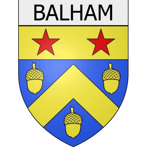 balham 08 ville Stickers blason autocollant adhésif