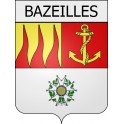 bazeilles 08 ville Stickers blason autocollant adhésif