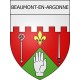 beaumont-en-argonne 08 ville Stickers blason autocollant adhésif
