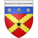 belleville-et-châtillon-sur-bar 08 ville Stickers blason autocollant adhésif