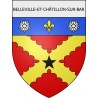 belleville-et-châtillon-sur-bar 08 ville Stickers blason autocollant adhésif