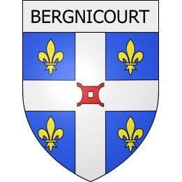 bergnicourt 08 ville Stickers blason autocollant adhésif