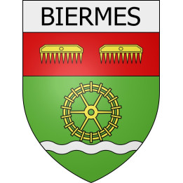 biermes 08 ville Stickers blason autocollant adhésif