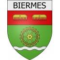 biermes 08 ville Stickers blason autocollant adhésif