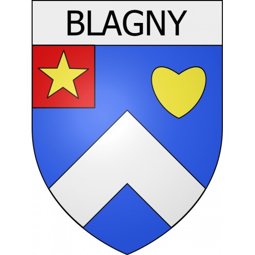 blagny 08 ville Stickers blason autocollant adhésif