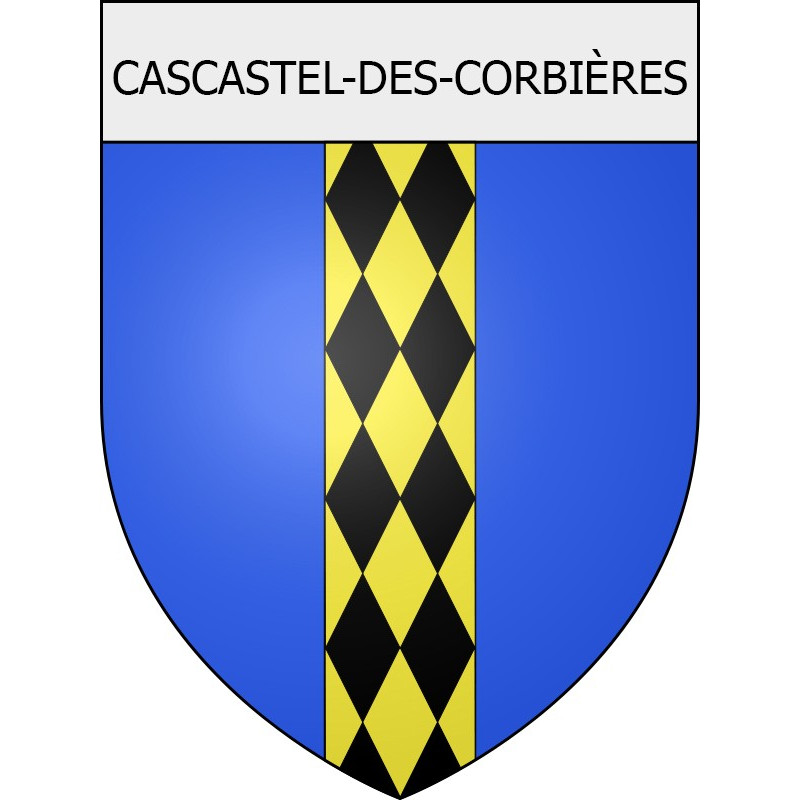 Cascastel-des-Corbières 11 ville Stickers blason autocollant adhésif