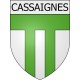Cassaignes 11 ville Stickers blason autocollant adhésif