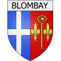 blombay 08 ville Stickers blason autocollant adhésif