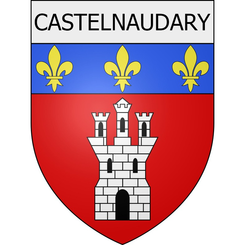 Castelnaudary 11 ville Stickers blason autocollant adhésif