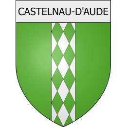 Pegatinas escudo de armas de Belcaire adhesivo de la etiqueta engomada