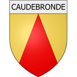 Caudebronde 11 ville Stickers blason autocollant adhésif