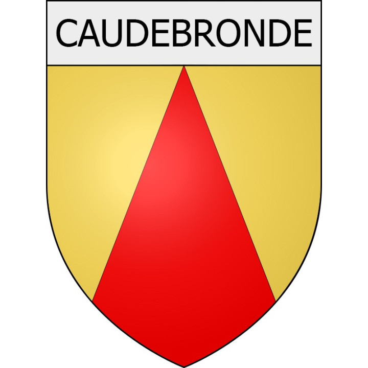Caudebronde 11 ville Stickers blason autocollant adhésif