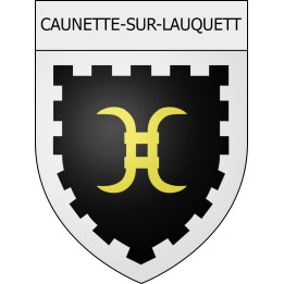 Caunette-sur-Lauquet 11 ville Stickers blason autocollant adhésif