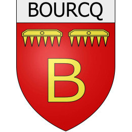bourcq 08 ville Stickers blason autocollant adhésif