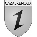 Pegatinas escudo de armas de Belcaire adhesivo de la etiqueta engomada