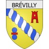 brévilly 08 ville Stickers blason autocollant adhésif