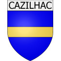 Pegatinas escudo de armas de Belcaire adhesivo de la etiqueta engomada