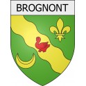 brognon 08 ville Stickers blason autocollant adhésif