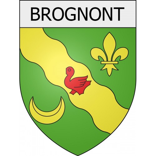 brognon 08 ville Stickers blason autocollant adhésif