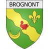 brognon 08 ville Stickers blason autocollant adhésif
