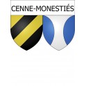 Cenne-Monestiés 11 ville Stickers blason autocollant adhésif
