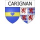 carignan 08 ville Stickers blason autocollant adhésif